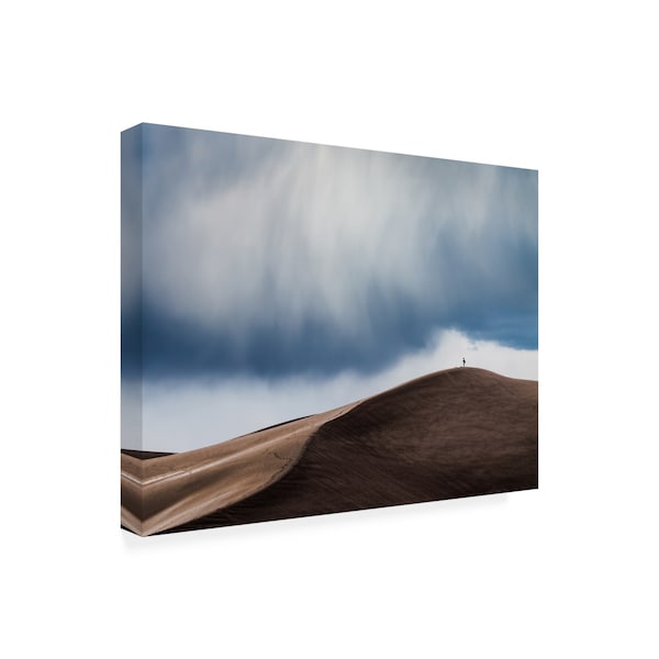 John Fan 'Storm Chaser Desert' Canvas Art,18x24